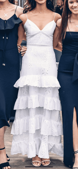 NICHOLAS White Broderie Dress Size 6 for rent on The Volte - image 4