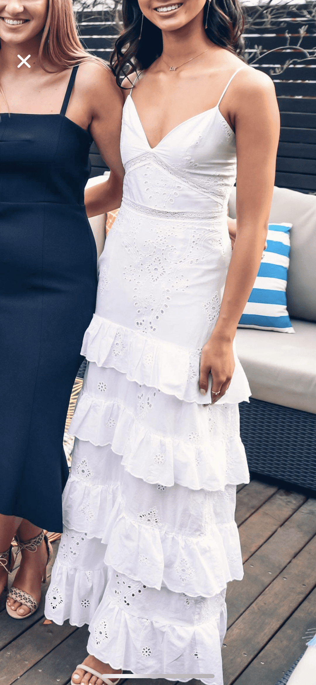 NICHOLAS White Broderie Dress Size 6 for rent on The Volte - main image