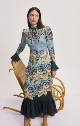 Alemais Madalena Midi Dress Size AU 12