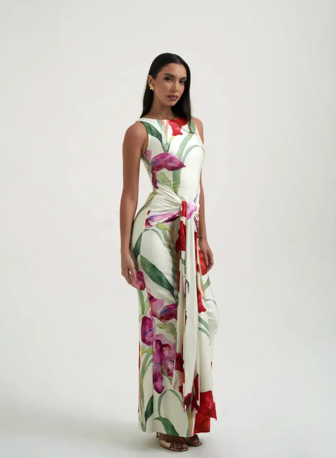 Sydney Lane Skye Wrap Maxi Dress Print Size S / AU 8 for rent on The Volte - main image