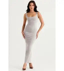 House of CB Rea Body Con Dress in Smoke Size 10