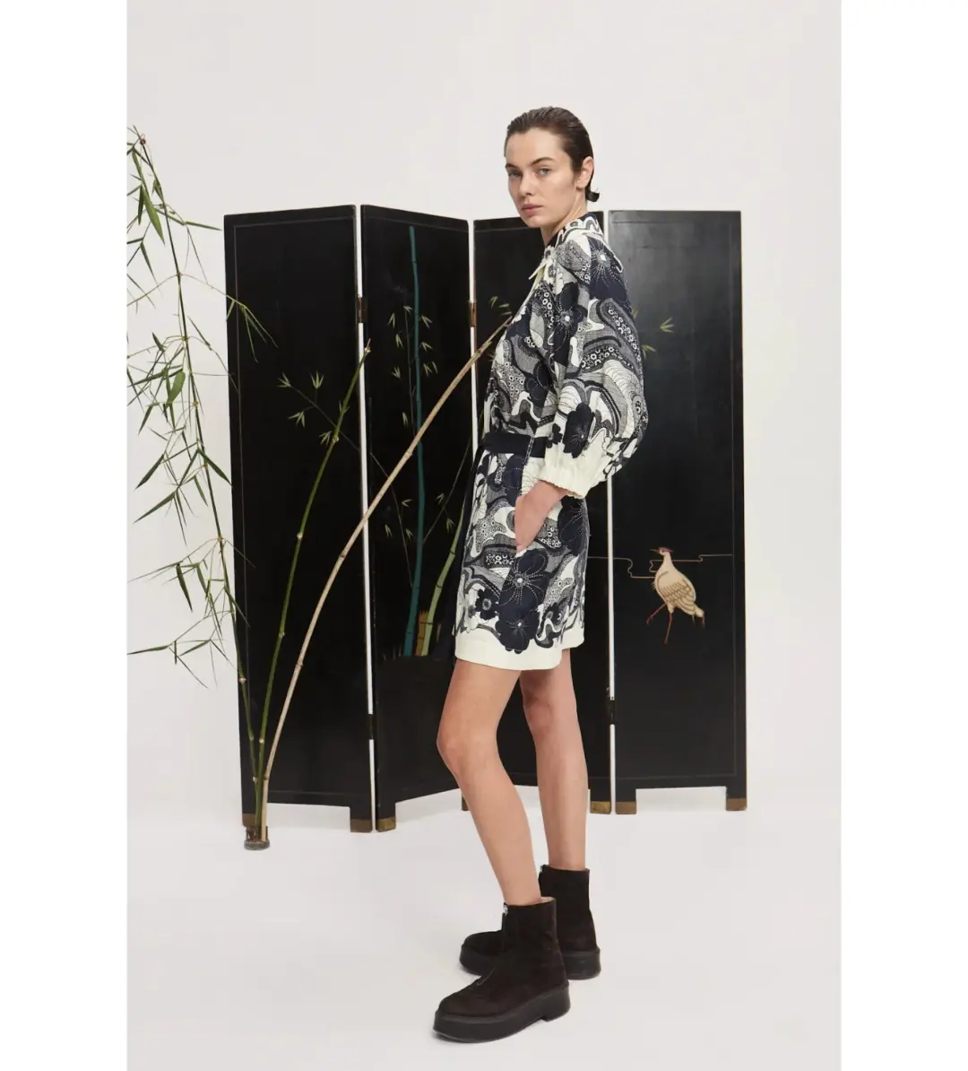 Alemais Mickey Mini Dress Multi Floral Size AU 16 for rent on The Volte - main image