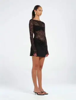 Benni Oskar Mini Dress Black Size 8 / AU 8 for rent on The Volte - image 2