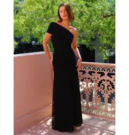 By Nicola Fiesta Maxi Dress Black Size 12