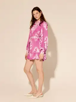 Kivari Isla Mini Dress Pink Printed Size 14 for rent on The Volte - image 1