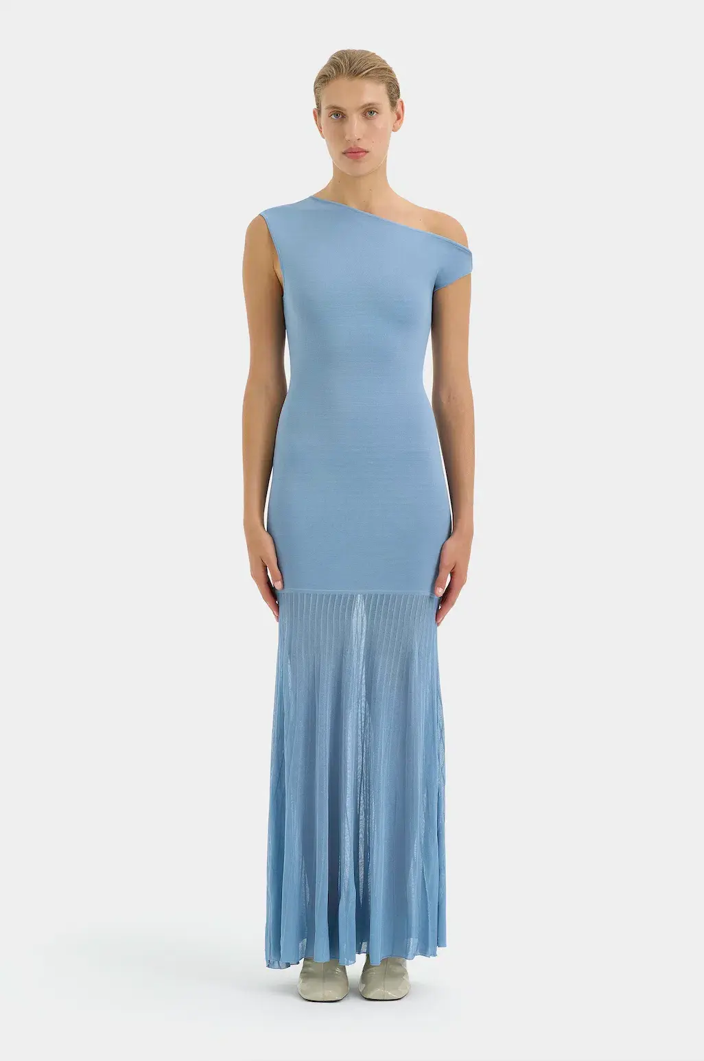 Sir Indigo Twist Dress in Blue Size 2 / AU 10 for rent on The Volte - main image