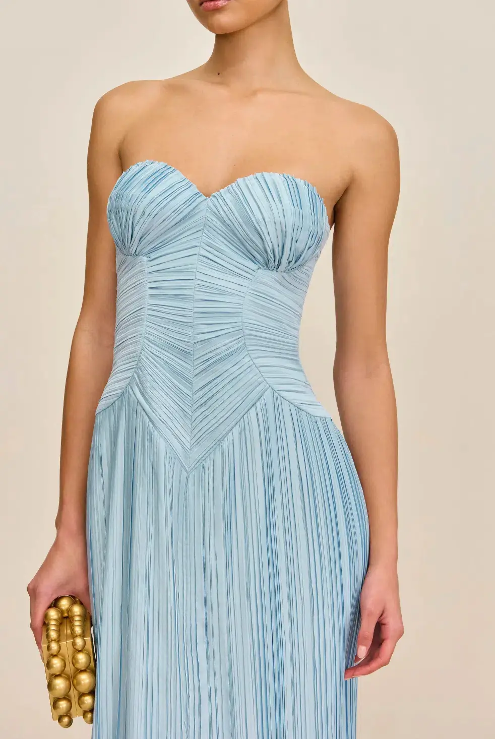 Cult Gaia Ashika Midi Gown Blue Size 6 for rent on The Volte - main image