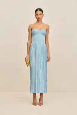 Cult Gaia Ashika Midi Gown Blue Size 6 for rent on The Volte - image 1