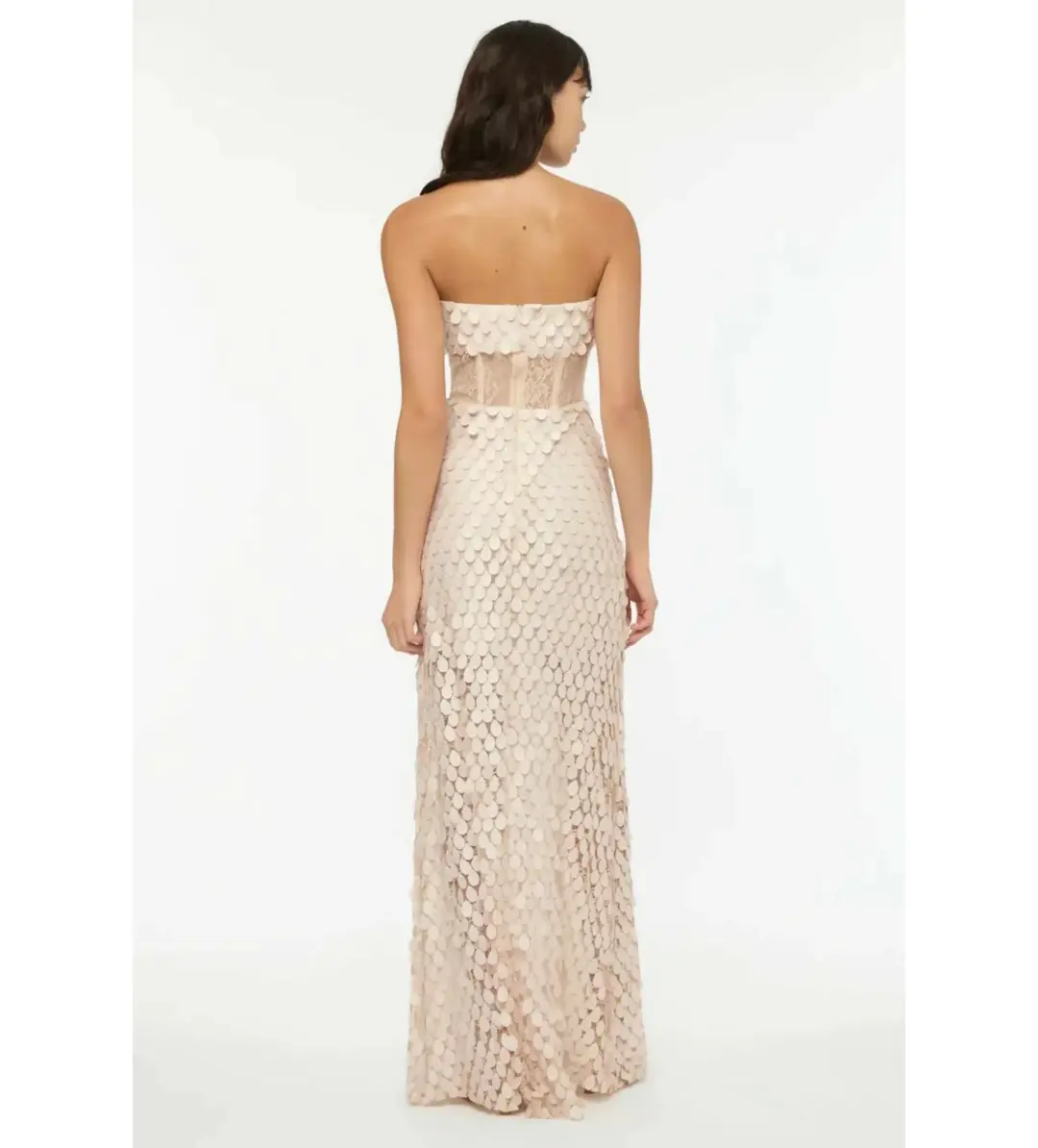 Manning Cartell Supreme Extreme Strapless Gown in Chalk Size S / AU 8 for rent on The Volte - main image