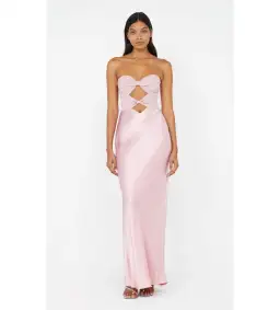 Bec & Bridge Halle Strapless Dress in Dusty Pink Size 6