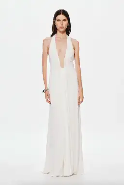 MISHA Jennifer Cupro Maxi White Size 4 for rent on The Volte - image 1