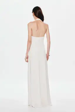 MISHA Jennifer Cupro Maxi White Size 4 for rent on The Volte - image 3