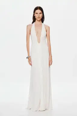 Misha Jennifer Cupro Maxi in White Size 6 for rent on The Volte - image 1