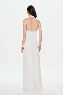 Misha Jennifer Cupro Maxi Dress White Size 10/M for rent on The Volte - image 3