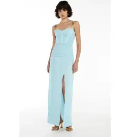 Manning Cartell Double Time Pleat Dress Acqua Spritz Size AU 6 for rent on The Volte - image 2