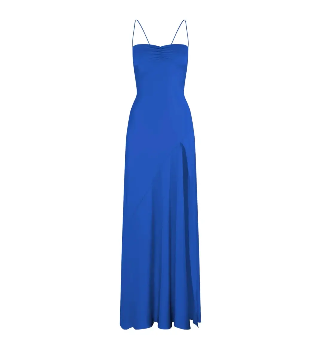 HNTR The Label Azul Gaia Gown Blue Size Size S / AU 8 for rent on The Volte - main image