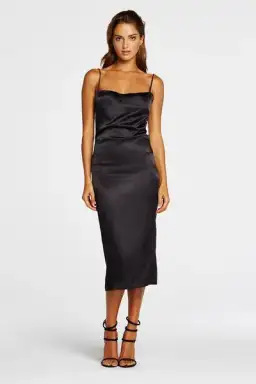 Maurie & Eve Apache Dress Black Midi Size AU 8 for rent on The Volte - image 1