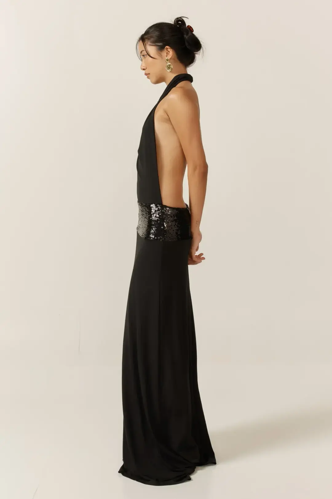 Ance Gria Adele Gown Black Size 10 for rent on The Volte - main image