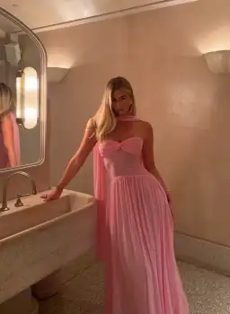 Raphaella Santana Ophelia Dress in Pink Size XS / AU 6 for rent on The Volte - image 2