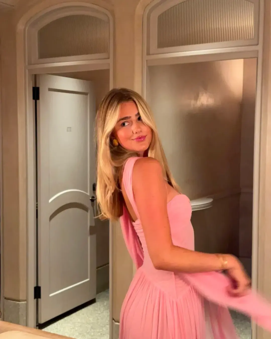 Raphaella Santana Ophelia Dress in Pink Size XS / AU 6 for rent on The Volte - main image