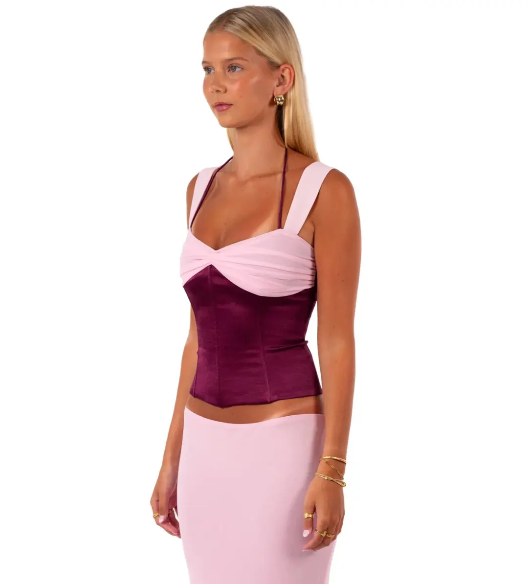 I am Delilah Scarlett Set Berry Size AU 8 + AU 6 Skirt for rent on The Volte - main image