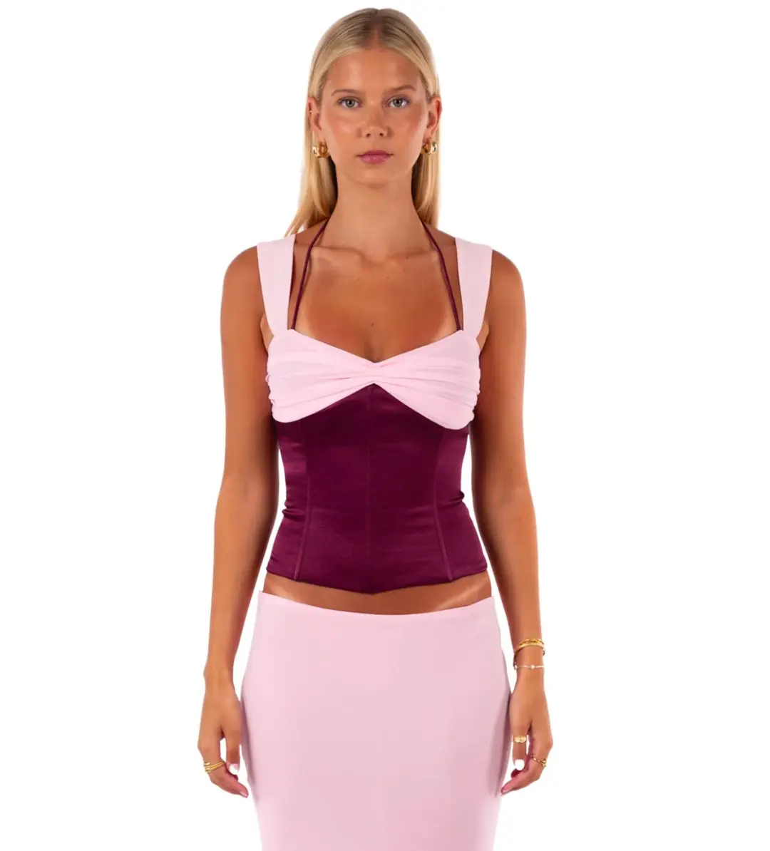 I am Delilah Scarlett Set Berry Size AU 8 + AU 6 Skirt for rent on The Volte - main image