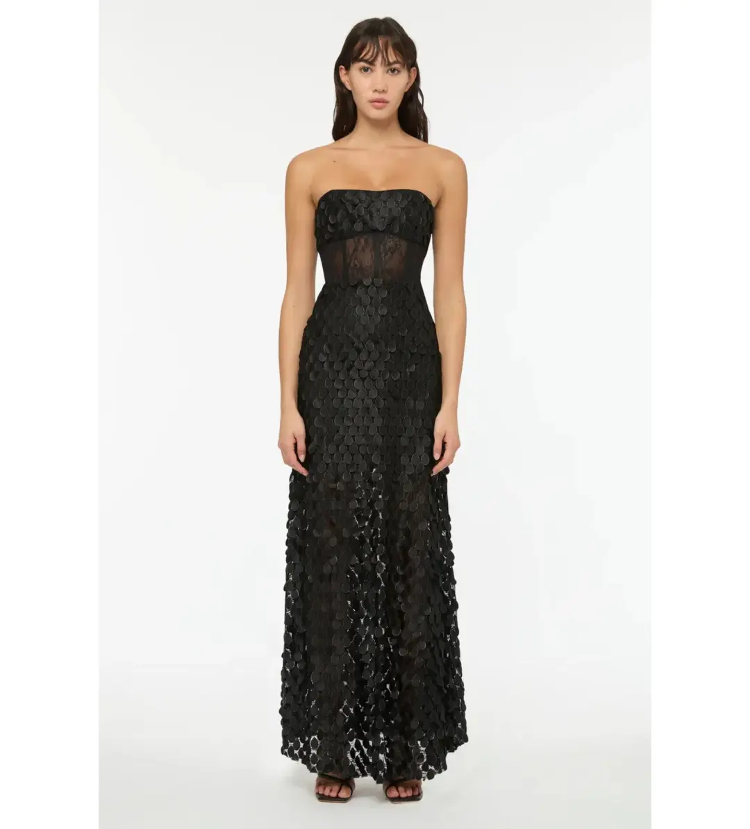 Manning Cartell Supreme Extreme Strapless Gown Black Size AU 4 for rent on The Volte - main image