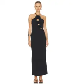 Maygel Coronel Liri Maxi Dress Black One Size