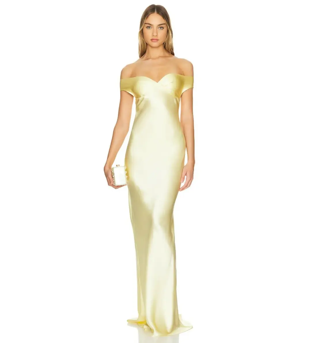 Natalie Rolt Bridget Gown Lemon Size 1/AU 8 for rent on The Volte - main image