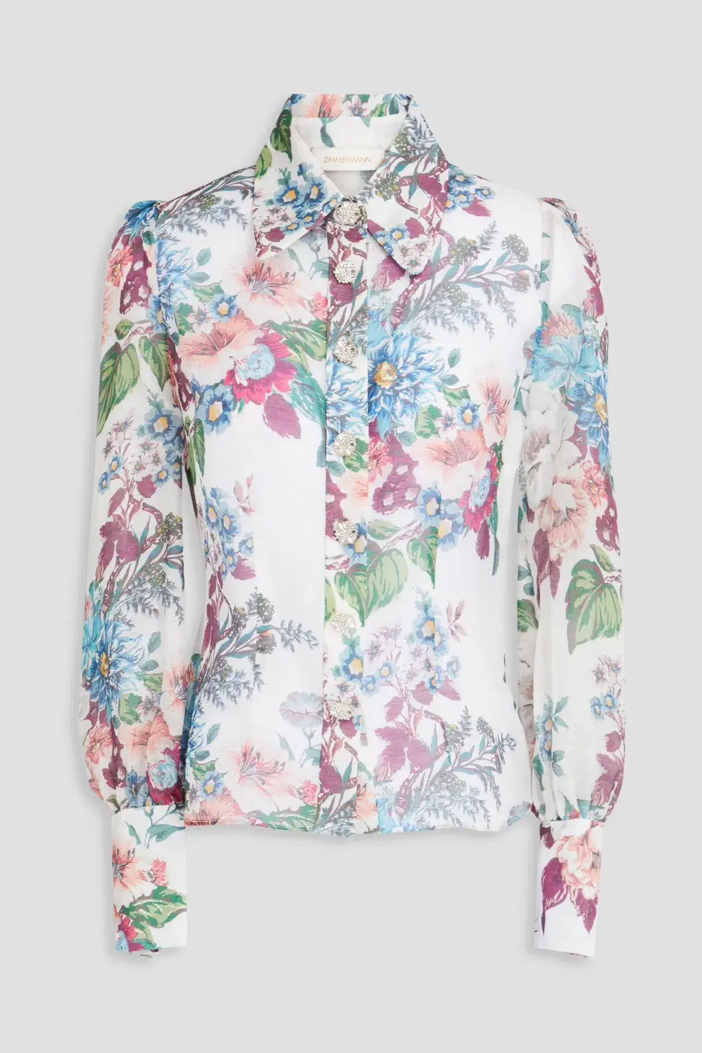 Zimmermann Matchmaker Floral Body Shirt Size 8/0 for rent on The Volte - main image