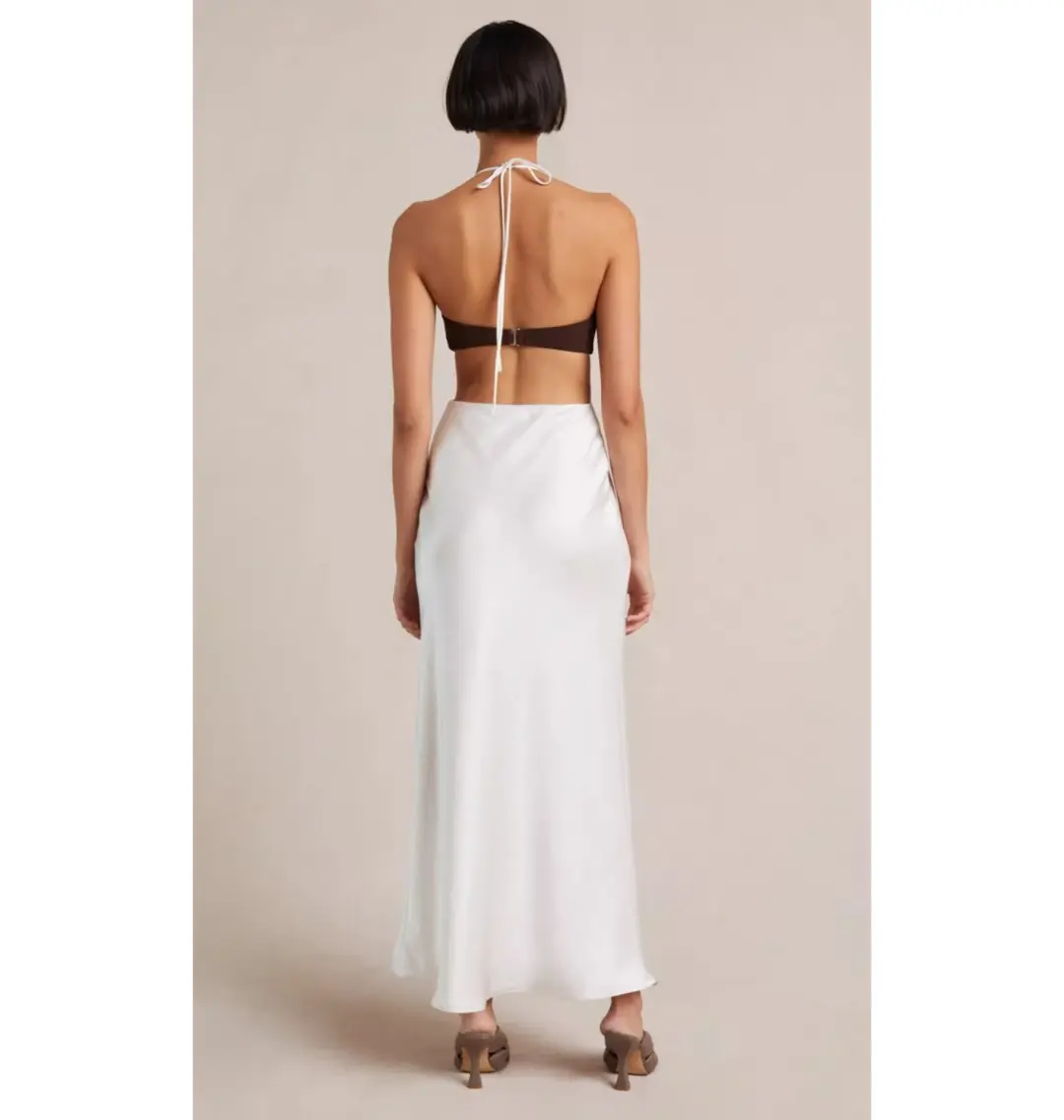 Bec and Bridge Nadia Cut Out Midi Dress White Size 8 for rent on The Volte - main image