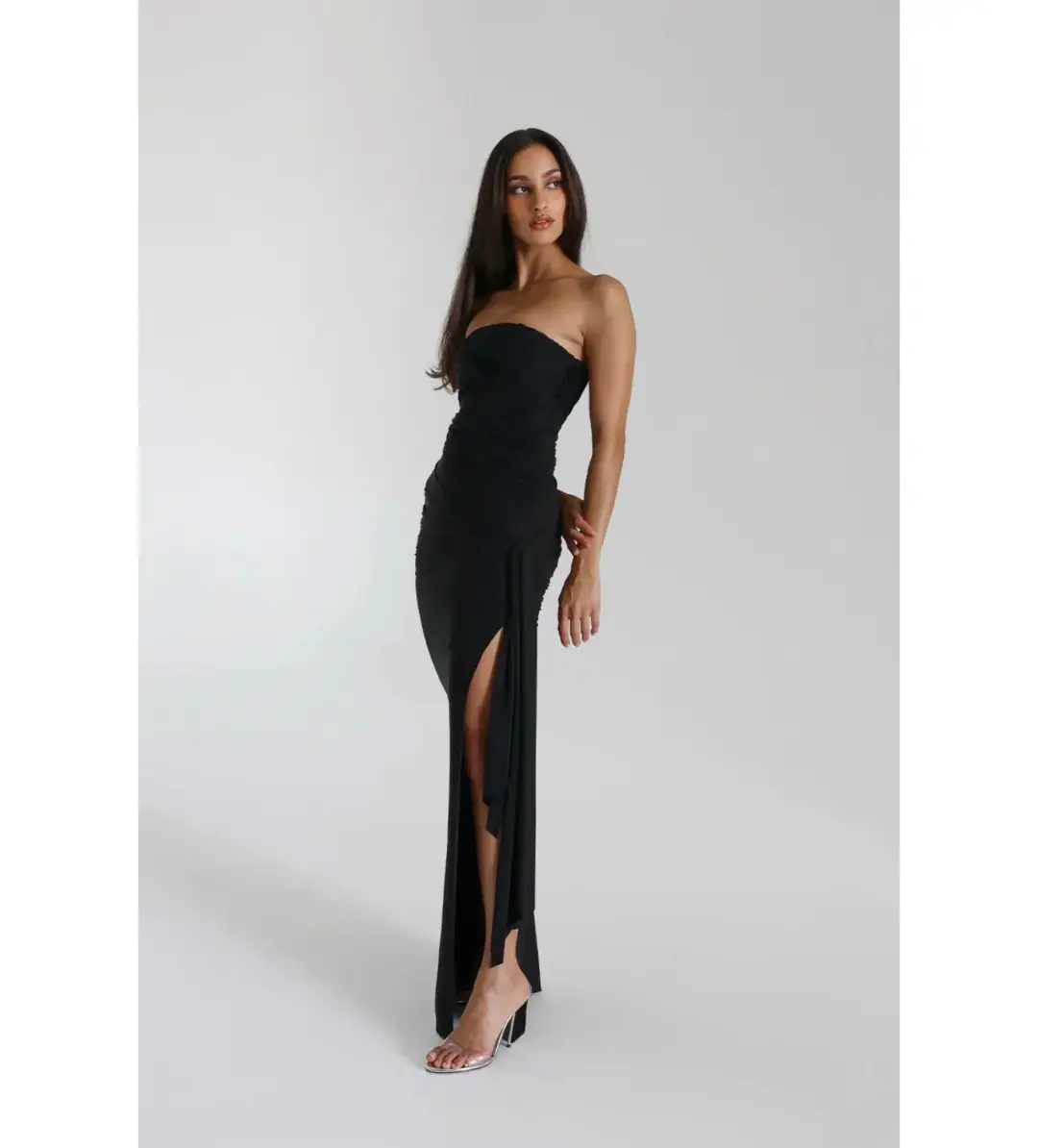 Natalie Rolt Black Miranda Gown Size 6/XS for rent on The Volte - main image