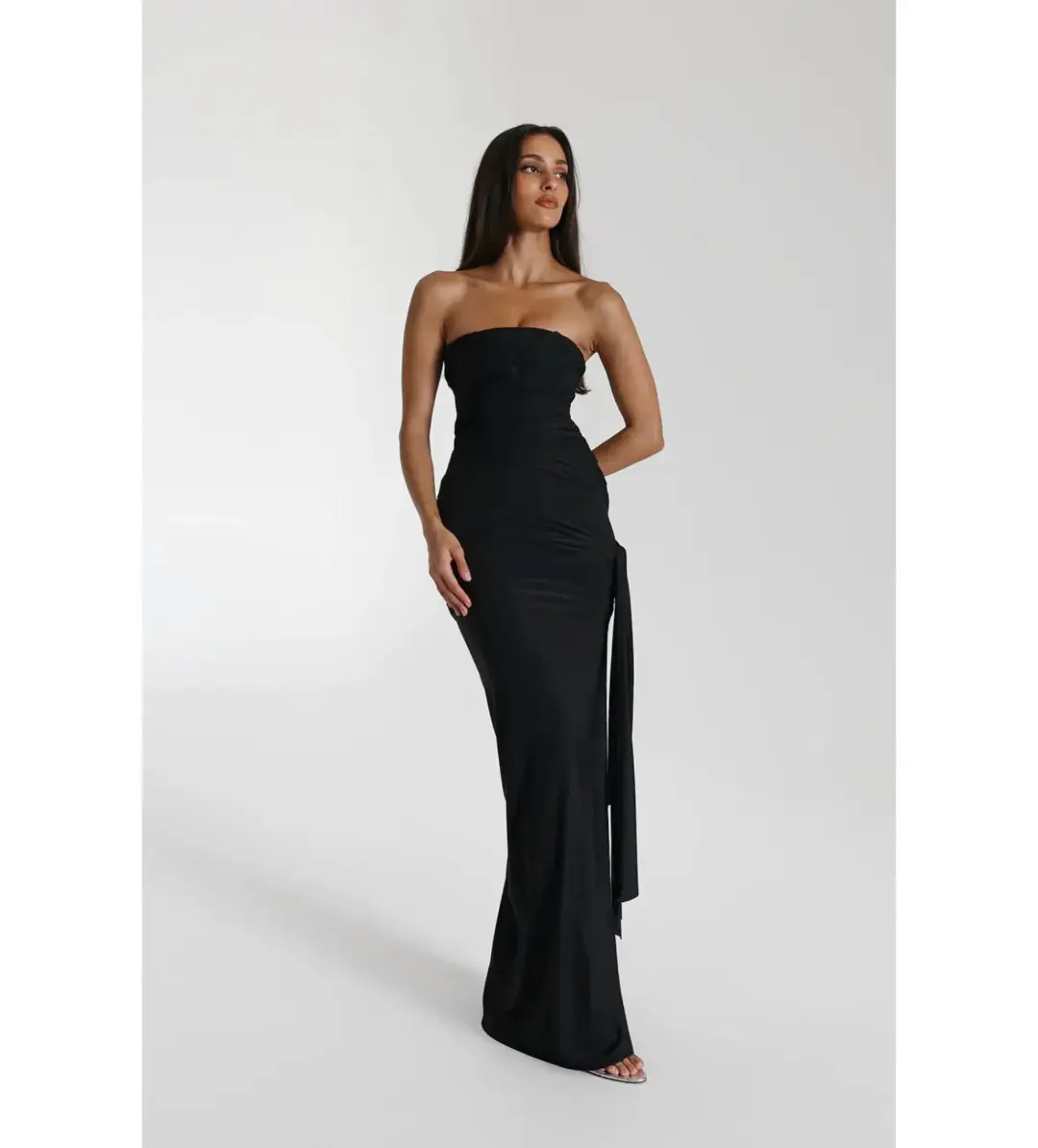 Natalie Rolt Black Miranda Gown Size 6/XS for rent on The Volte - main image
