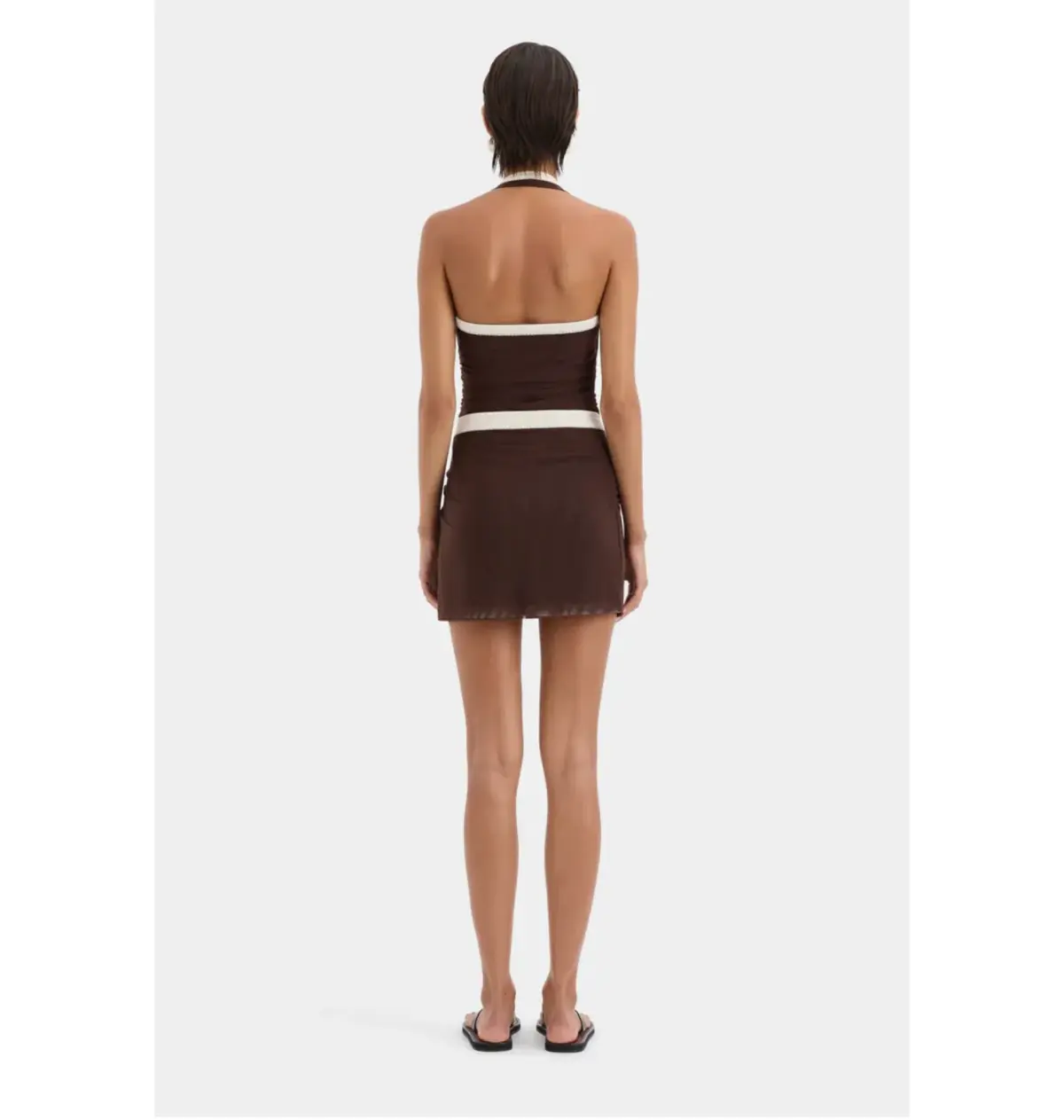 Sir the Label Jacques Mini Dress Chocolate Brown Size 1 / AU 8 - Image 2