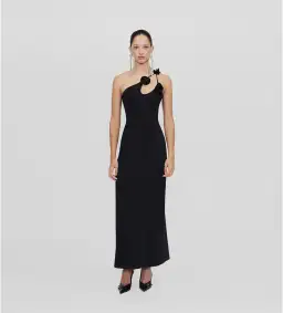 Maygel Coronel Celosia Dress in Black Size One Size