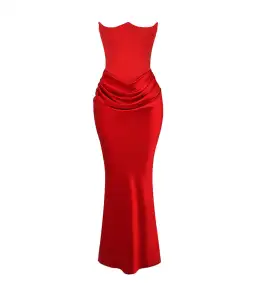 House of CB Red Persephone Dress in Red Size Medium / AU 10 for rent on The Volte - image 3