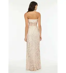 Manning Cartell Supreme Extreme Strapless Gown Chalk Size AU 4 for rent on The Volte - image 3