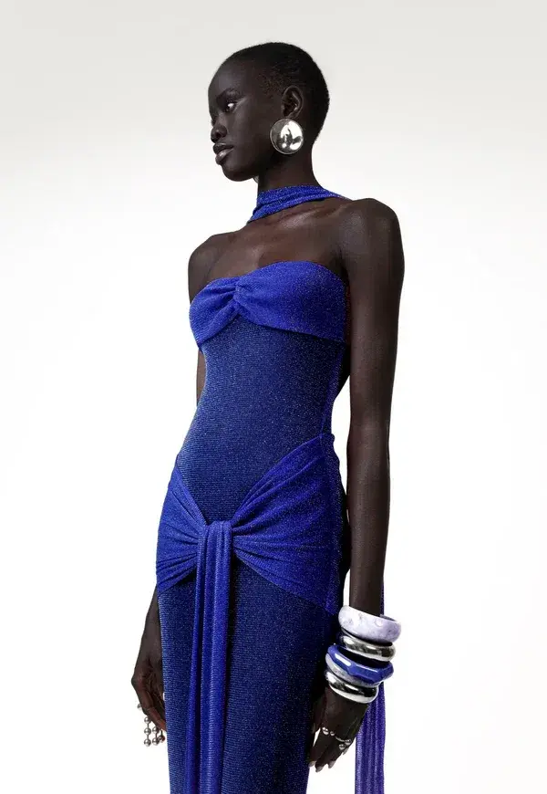 Khanums Kesca Dress in Blue Size S / AU 8 for rent on The Volte - main image