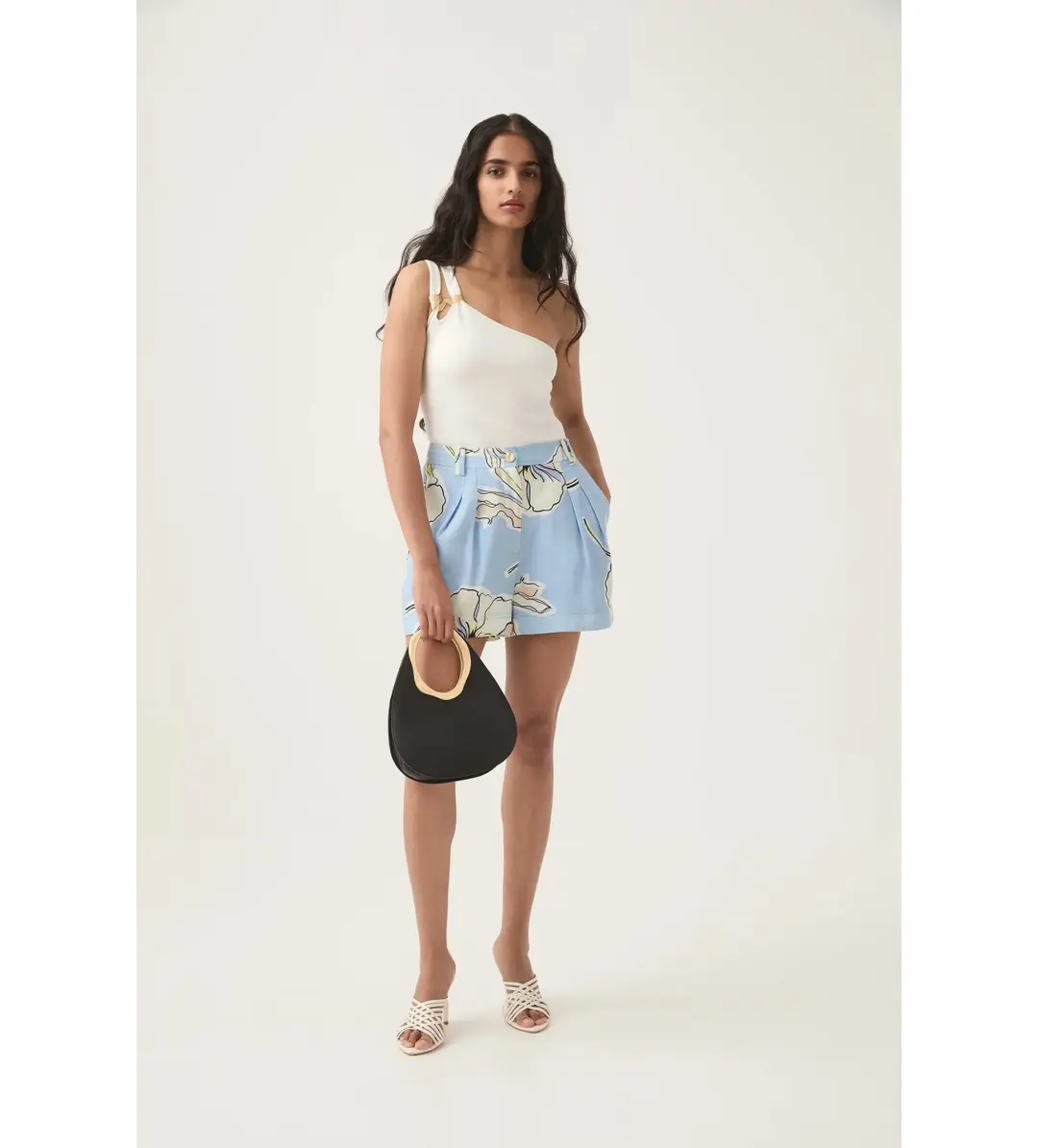 Aje Vibrancy Knit Sleeveless Top Ivory Size M/AU 10 for rent on The Volte - main image