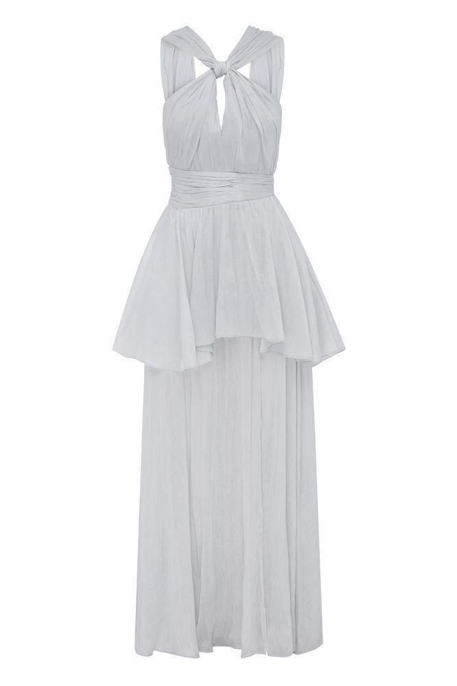 Aje Fraser Maxi Dress Blue Size 8 for rent on The Volte - main image