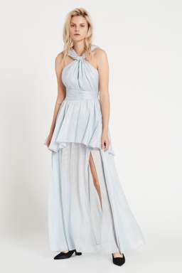 Aje Fraser Maxi Dress Blue Size 8 for rent on The Volte - image 1