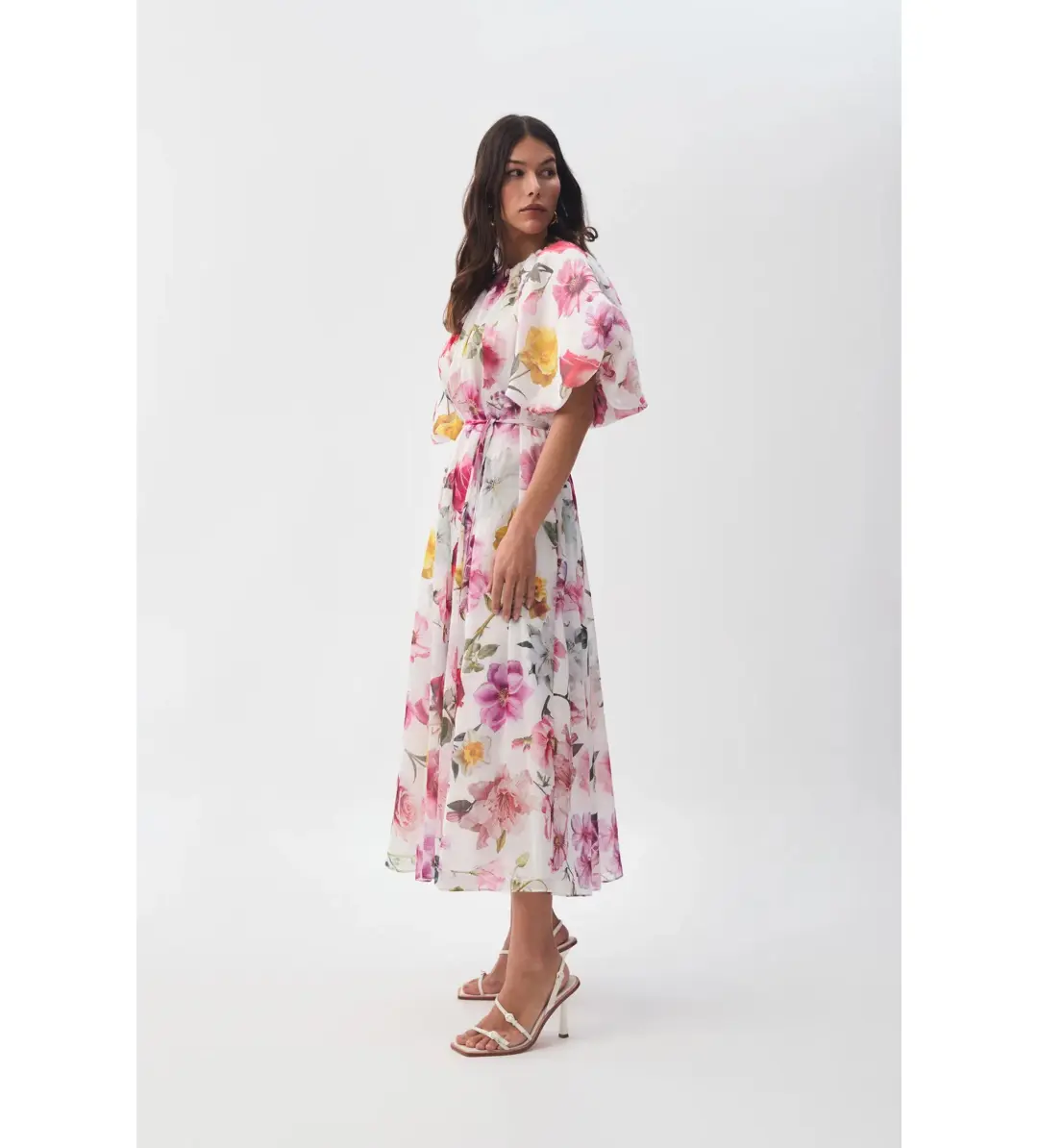 Aje Fleur Midi Dress Collage Floral Size AU 12 for rent on The Volte - main image