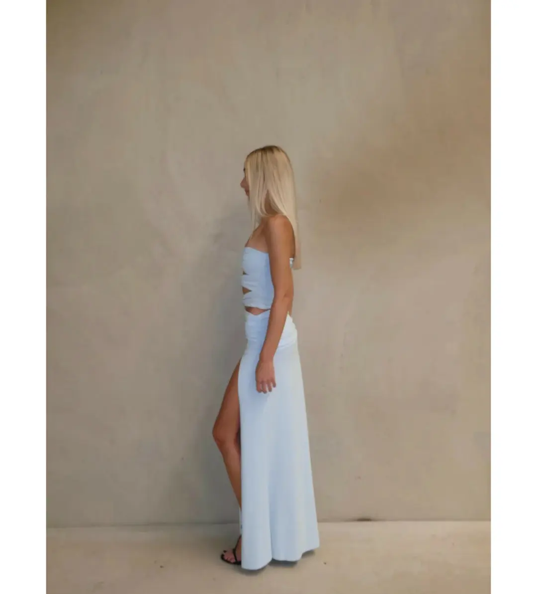 Mode Mila Remi Top and Maxi Skirt Set Ice Blue Size S / AU 8 for rent on The Volte - main image