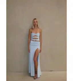 Mode Mila Remi Top and Maxi Skirt Set Ice Blue Size S / AU 8 for rent on The Volte - image 1