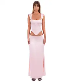 I am Delilah Valerie Corset and Maxi Skirt Set Petal Size S/AU 8 for rent on The Volte - image 1