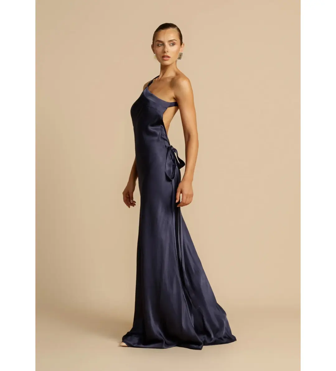 Arcina Ori Monique Maxi Dress Navy Size XS/ Size AU 6 for rent on The Volte - main image