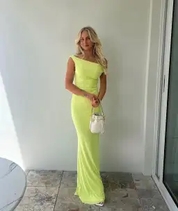 Natalie Rolt Bettina Gown Citron Size AU 6 for rent on The Volte - image 1