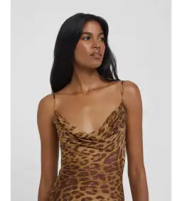 Rat And Boa Valentina Maxi Dress in Leopard Print Size XS/AU 6 for rent on The Volte - image 8