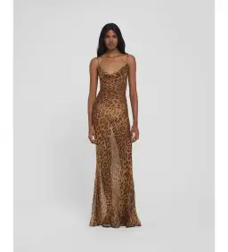Rat And Boa Valentina Maxi Dress in Leopard Print Size XS/AU 6 for rent on The Volte - image 1