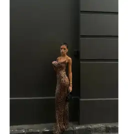 Rat & Boa Valentina Dress in Leopard Print Size M / AU 10 for rent on The Volte - image 4